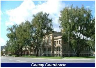 County Courthouse with trees