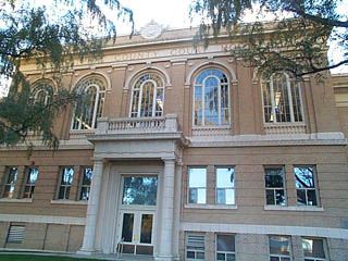 Three story stone building