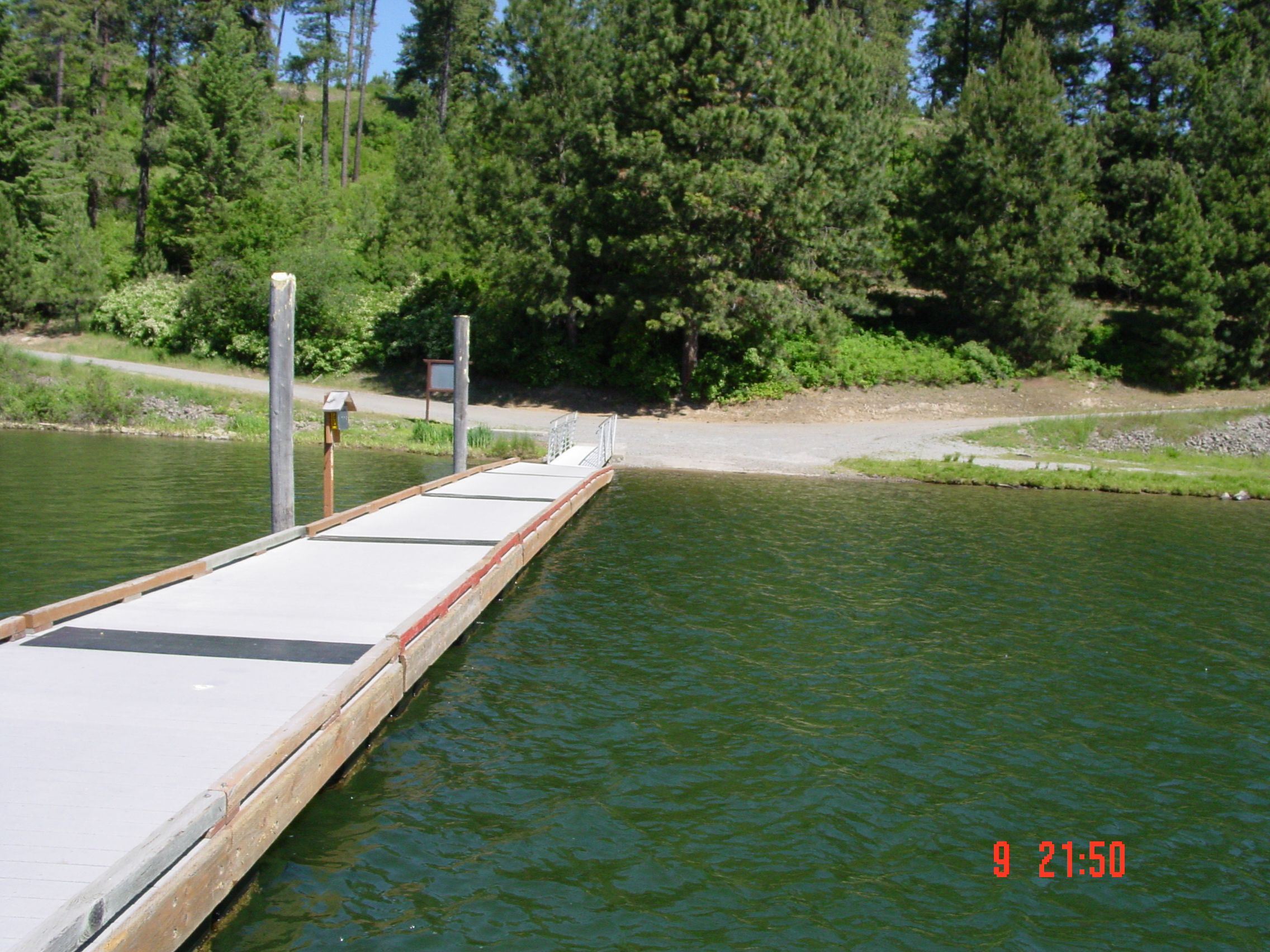 Dock on lake