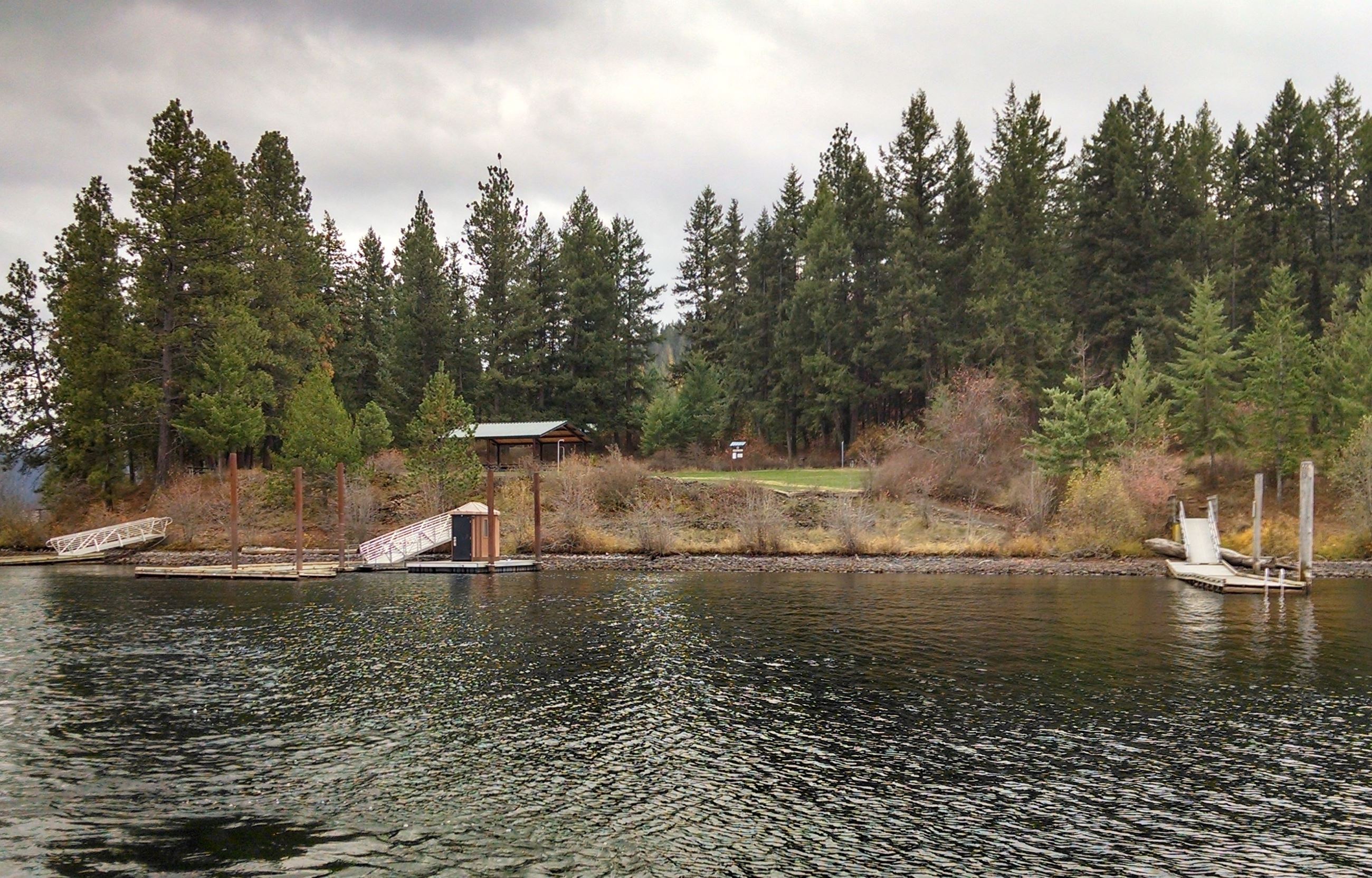 Image of lake and wooded shoreline