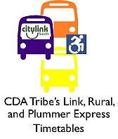 CDA Tribes Link, Rural and Plummer Express Timetables